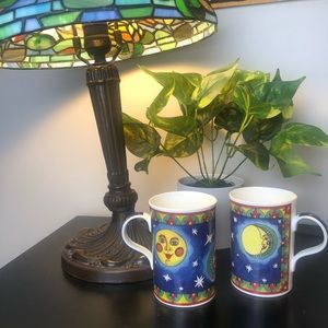 vintage celestial mugs ✨🌙 (set of 2)